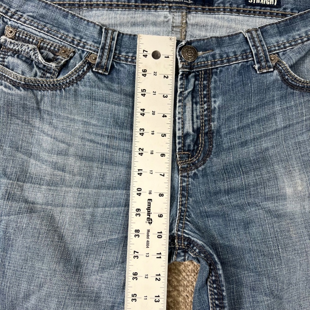 Seven7 Men's Straight Leg Denim Jeans Size 38x32 Pockets‎ Boho Whiskering - Picture 8 of 10